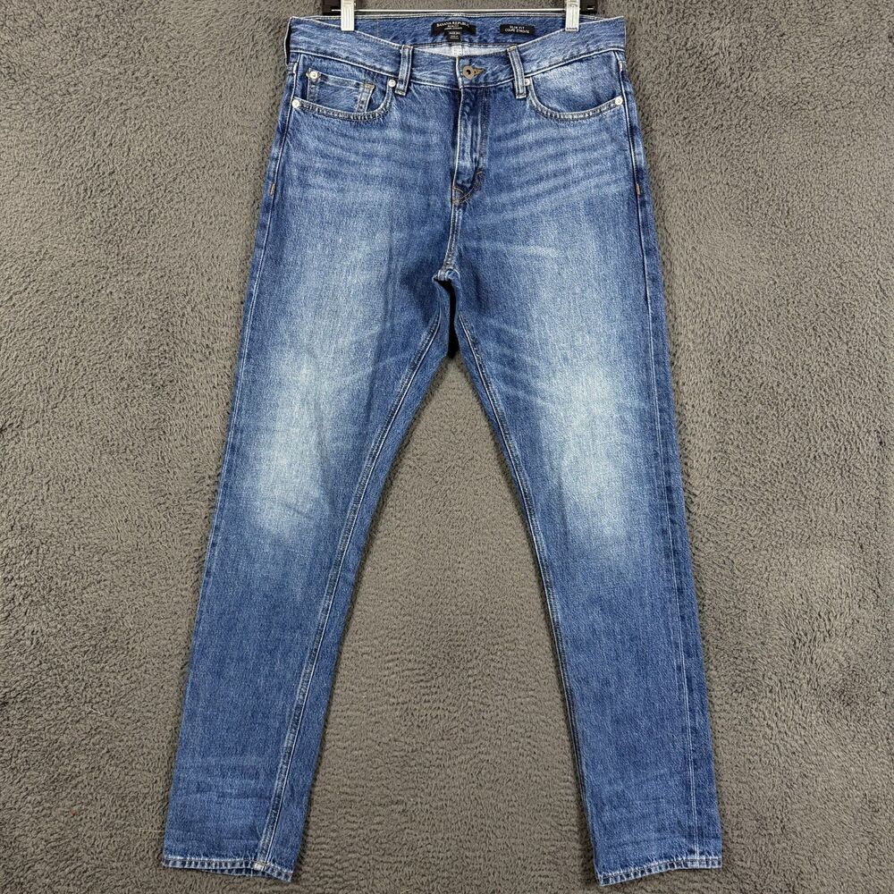 Banana Republic Jeans Mens 32x34 Blue Slim Fit Selvedge Medium Wash Denim